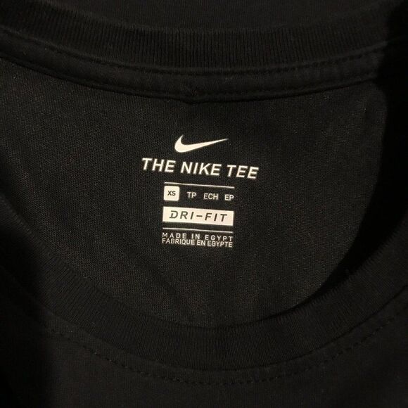 Nike Dry Womens Just Do It Script Tank Top Women’s XS Cursive Activewear Black - Picture 5 of 6